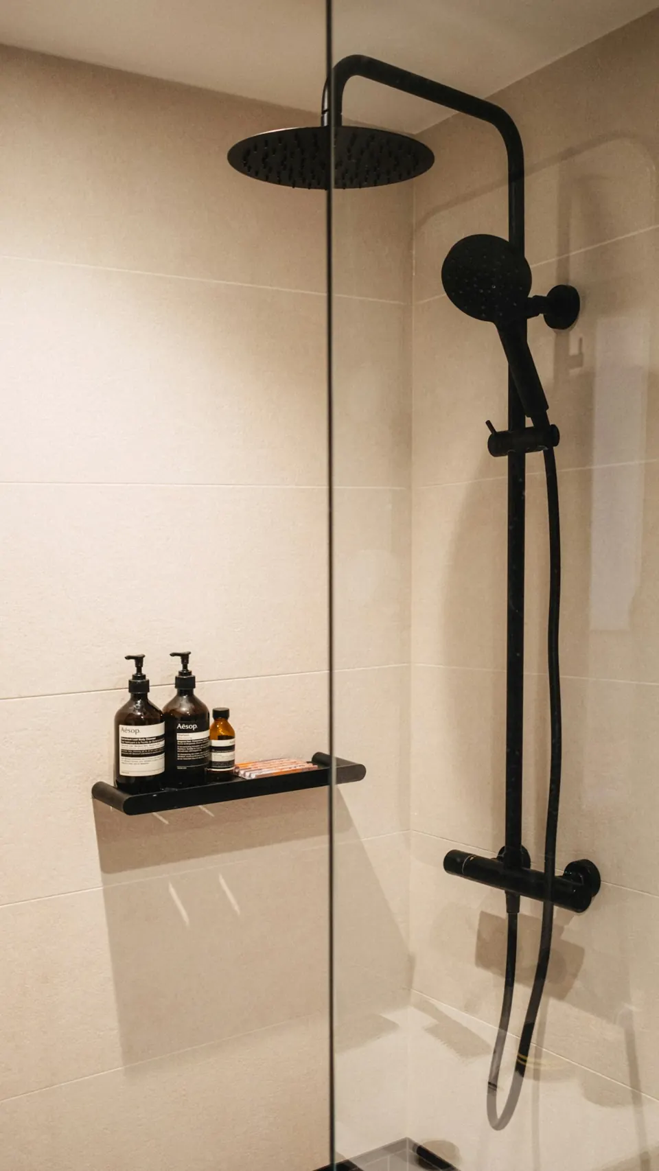 Illustrative photograph of a domestic shower